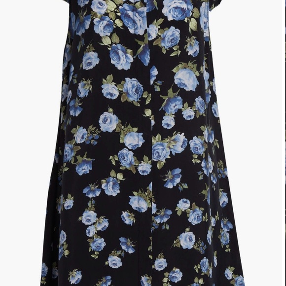 Alice and Olivia Jem Floral Ruffle Sleeve Mini Dress Size Medium - Picture 5 of 9